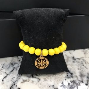 Yellow rubber bracelet